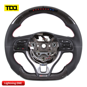 Volante de fibra de carbono TDD LED para Hyundai Veloster, personalizable. - Product Image 4
