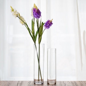 Fabbrica vendita direttamente pavimento alto chiaro cilindro vaso <span class=keywords><strong>di</strong></span> <span class=keywords><strong>vetro</strong></span> con varie dimensioni <span class=keywords><strong>per</strong></span> la pianta idroponica <span class=keywords><strong>di</strong></span> bambù dracaena sanderiana - Product Image 5
