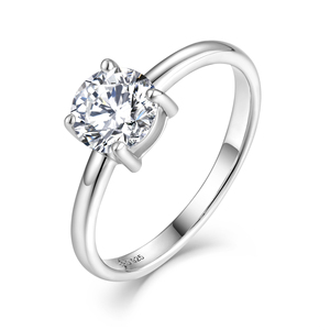 Bague <span class=keywords><strong>XLOVE</strong></span> pour femme en argent sterling 925 avec diamants et moissanite, 1 carat, pour fiançailles et mariage - Product Image 1