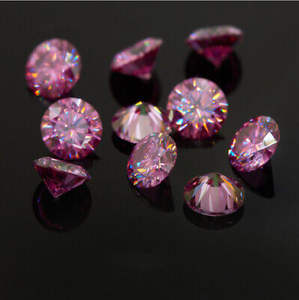 <span class=keywords><strong>Precio</strong></span> al por mayor Moissanite Diamantes Piedra 1 quilate Corte <span class=keywords><strong>brillante</strong></span> Color Rosa VVS Moissanite Piedra preciosa suelta para la fabricación de joyas - Product Image 5