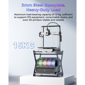 Support d'impression 3D Creality CFS gris métallisé à double couche, design coulissant, 19,7 x 23,6 x 11,8 pouces, 19,8 livres, accessoires pour imprimante 3D - Product Image 5