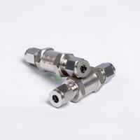 Katup Periksa Instrumen Satu Arah Non Return dengan Ferrule Ganda untuk Pipa Kompresi Stainless Steel 1/4" 3/4" 1/2" 1"