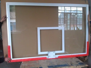 Marco de Aluminio y Acero con Acolchado, Tablero de <span class=keywords><strong>Baloncesto</strong></span> de Vidrio Templado para Exportación - Product Image 5