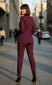 Elegante Traje de Tuxedo Formal para Mujer, Conjunto de Tres Piezas con Blazer, Pantalones y Chaleco a Juego, Atuendo Elegante para Oficina, Fiesta o Evento Nocturno - Product Image 5