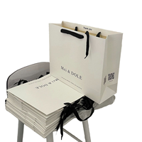 Luxus-Kleidungsgeschäft Tragetasche Individualisierte Kosmetik-Geschenktasche Einkaufstasche für Herren und Damen Biologisch Abbaubare Papiertüte mit Bandgriff