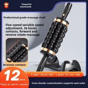 Rouleau de massage électrique transfrontalier |   Masseur de jambes automatique à contrôle de la fréquence pour la récupération sportive et le soulagement musculaire - Product Image 4