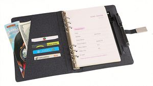 Agenda promotionnel 2024 avec chargeur sans fil 8000 mAh, carnet de notes personnalisé pour entreprise avec batterie externe - Product Image 3