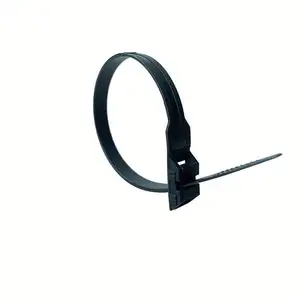 Nylon Cable Tie 9x260mm 24 Extra Wide Flat Extra Large Big Nylon Soft Double Lock Wide Black Electrical Cable Tie