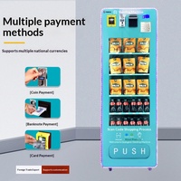 Distributeur automatique intelligent à monnayeur pour l'exportation : snacks, boissons, serviettes hygiéniques