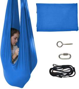 आउटडोर इनडोर बच्चों चिकित्सा ऑटिज्म कुडल हथौड़ा समायोज्य बच्चों संवेदी हैममॉक स्विंग - Product Image 1