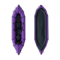 Packraft gonflable pliable ultraléger en TPU durable pour 2 personnes, longueur 3,1-4 m