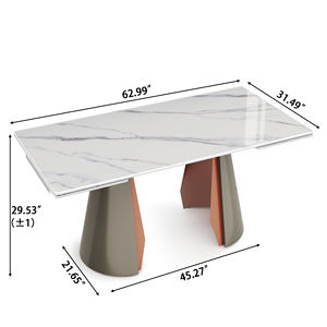 أثاث حديث لسطح المكتب قابل للسحب للمنزل ، أرجل فضة ذهبية معدنية للمطاعم للاستخدام المنزلي والمكتب - Product Image 6