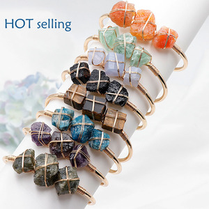สร้อยข้อมือหยกธรรมชาติทำจากโลหะหินอาเกตคริสตัลธรรมชาติ - Product Image 3
