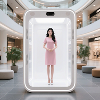 Projecteur holographique interactif 3D AI, résolution 4K, Android/Windows, boîtier transparent en aluminium