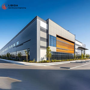 高档豪华钢结构办公楼，带仓库设计钢结构建筑 - Product Image 5