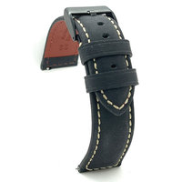 Correa de Reloj DILOY Modelo 397 Estilo Crazy Horse de Cuero Aceitado con Hebilla, Duradera, 20mm/22mm, para Uso Deportivo, España