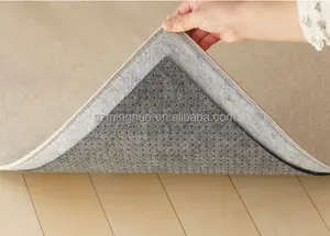 Wholesale PVC Dot Non Woven Material Anti-slip Felt PVC Dot Coated Carpet Acupuncture Nonwoven Fabric