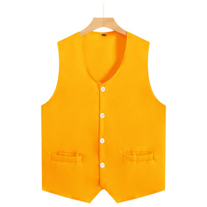 Adult And Childrens Vest Green Slim Fit Workwear Leisure Wear With <b>Buttons</b> And Pockets Size L - Product Image 5