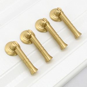 New Chinese Style Brass Cabinet Handle Rectangle 6.5cm 13cm 16cm Durable Home Office Hardware - Product Image 3