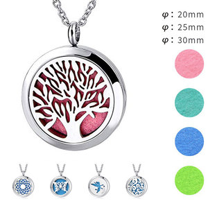 สร้อยคอจี้แฟชั่นแบบขายส่ง สแตนเลส 316L ลายต้นไม้แห่งชีวิต สร้อยคอสำหรับผู้หญิงและผู้ชาย - Product Image 2