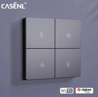Interrupteurs muraux intelligents, interrupteurs intelligents WiFi, interrupteurs de lumière intelligents pour la maison intelligente, Zigbee pour hôtel, bureau, appartement