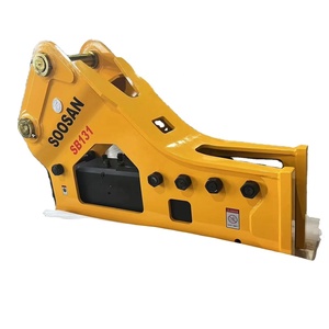 SOOSAN SB131 brise-roche hydraulique fixable aux excavatrices Type latéral avec tuyaux ciseaux cylindre d'azote garantie d'un an - Product Image 1