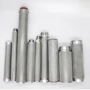 Sus 304 316 316L paslanmaz çelik yağ filtresi eleman/sinterlenmiş filtre tüpü/kartuş örgü filtre