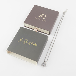 Danh Sách Mới tùy chỉnh sản phẩm giấy kraft EcoFriendly Mini Phụ Nữ Vòng cổ bao bì hộp đồ trang sức bán buôn hộp đồ trang sức - Product Image 2