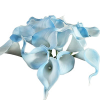 Hot Selling künstliche Calla Lily Blumen weiß leuchtend rosa Blumen für Muttertag künstliche Blume Latex
