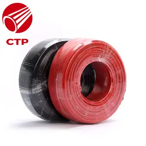 Xlpo H1z2z2-K Wire Double Twin 2 Core PV 2.5mm 4mm2 6mm2 8mm2 10mm2 16mm2 Tinned Copper Solar Cable for Solar Panel