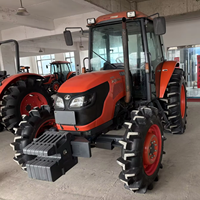 Tracteur agricole 4x4 de 95 CV avec boîte de vitesses, moteur diesel turbocompressé 4 cylindres, norme d'émission Chine Stage III, occasion pour l'agriculture