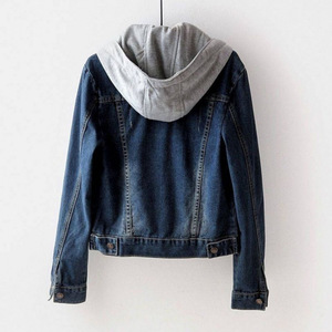 <span class=keywords><strong>Veste</strong></span> <span class=keywords><strong>en</strong></span> <span class=keywords><strong>jean</strong></span> à capuche <span class=keywords><strong>courte</strong></span> personnalisée printemps et automne manches longues coupe ajustée vêtements d'extérieur <span class=keywords><strong>veste</strong></span> <span class=keywords><strong>en</strong></span> <span class=keywords><strong>jean</strong></span> à capuche réglable - Product Image 2