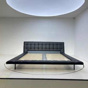 Ý tối giản cho Onda gỗ mô-đun gỗ thông Giường hiện đại ánh sáng sang trọng đơn giản đôi 1.8m giường cưới phòng ngủ chính - Product Image 3