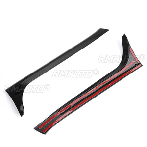 Spoiler latéral de fenêtre arrière noir brillant Canard Canards Splitter pour VW Golf 6 MK6 GTI/GTR/GTD 2008 2009 2010 2011 2012 2013 - Product Image 3