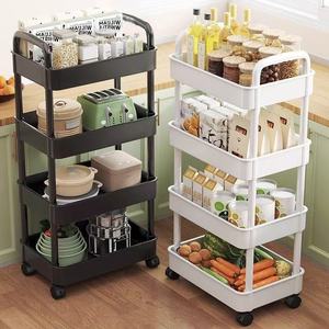 Bagno cucina sistemi di stoccaggio di plastica portapacchi magazzino scarpe verdure porta scaffali organizzatore - Product Image 6