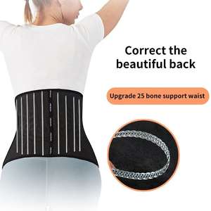 GOLOVEJOY-<span class=keywords><strong>faja</strong></span> colombiana 100% de látex para mujer, ropa moldeadora de Fitness, corsé debajo del pecho de acero, entrenador de cintura - Product Image 6