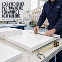Panneau en PVC expansé Celuka extra épais 2x3m sans plomb pour la construction navale - Vente en gros