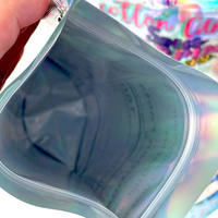 Holo Grafische Snoepverpakking, Iridescent Staande Zipzak, Herbruikbare Foliezak voor Snoep, Gummies en Snacks