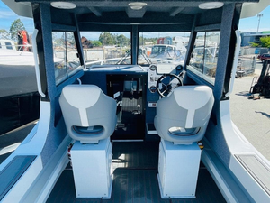 Barco de Aluminio Sea King para Aguas Agitadas, Embarcación de 21 pies, Yate Blanco, Embarcación para Deportes Acuáticos, Cabina Abierta con Precio Económico - Product Image 5