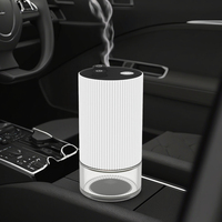 Diffuseur d'arômes de voiture électrique portable de luxe en métal, humidificateur rechargeable sans eau, technologie LED, petit modèle pour hôtel et maison