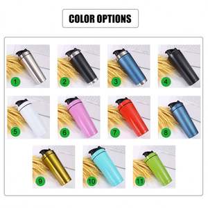 Vaso Mezclador de Proteínas Deportivo de Metal con Logotipo Personalizado, 17oz/25oz, Doble Pared, Aislado al Vacío, de Acero Inoxidable, para Gimnasio - Product Image 6