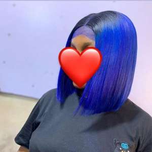 Peluca Bob Transparente con Frente de Encaje sin Pegamento para Mujer, 200% de Densidad, Pelucas de Cabello Humano Corto y Liso, MOQ Bajo, Servicio OEM - Product Image 2