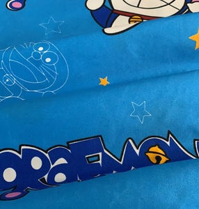 Tela de Poliéster Cepillada con Estampado Disperso de Pigmentos de Microfibra de Dibujos Animados de <span class=keywords><strong>Doraemon</strong></span>, Suministro de China, para Sábanas, 85 g/m², 70 g/m² - Product Image 5