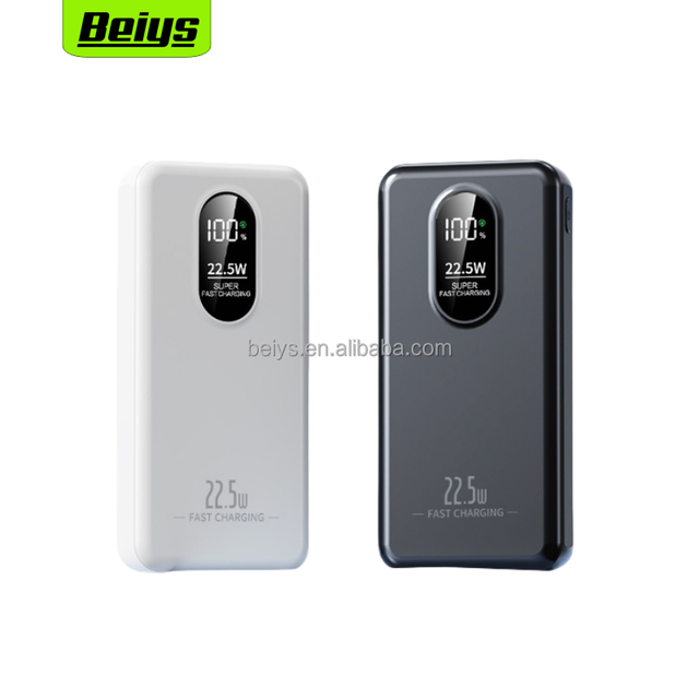 Customized OEM 20000mAh Portable Charger With LED Display High Capacity Power Banks PD 22.5W Fast Charging Portable Power Source