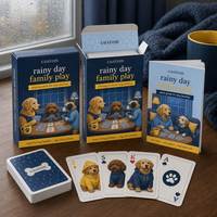 Jeu de cartes personnalisé pour chiens, jeu de cartes pour soirée en famille avec cadeau pour animaux de compagnie