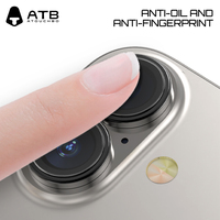 Protection d'écran de caméra complète anti-rayures ATB HD pour iPhone 14 15 Pro Max 16 Plus 16 Pro Protection d'objectif de téléphone