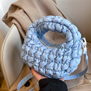 Đám mây Puff Pouch Túi xách nhăn-hiệu ứng phong cách Tote Túi vai Crossbody Túi đa năng xuống đầy dành cho phụ nữ cho mùa thu mùa đông - Product Image 2