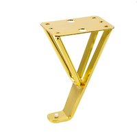 WINSTAR Langlebige Qualitäts-Möbelfüße Schräge Goldene Eisenguss Moderne Sofa- und Bettbeine