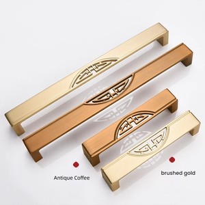 Mid-Century Style Antique Brass Furniture Pull Handles Sold in Pairs for Cabinet <strong>Door</strong> Wardrobe Kitchen Cupboard &amp; Drawer - Product Image 4