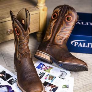 איכות גבוהה השנה טובה מגפיים קאובוי woots עבור גברים מעור פרה מערבי בסגנון מקסיקו מעוצב בסגנון מקסיקו - Product Image 5